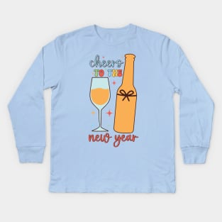 Cheers to the New Year Kids Long Sleeve T-Shirt